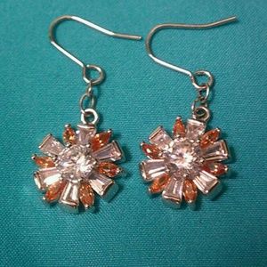 Topaz and Crystal Quartz Earrings